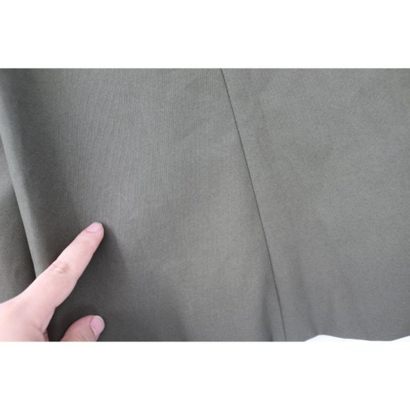 NWT‎ Michael Lo Sordo Crop Blazer Womens 6 One Button Cotton Green peak lapel - Picture 13 of 13